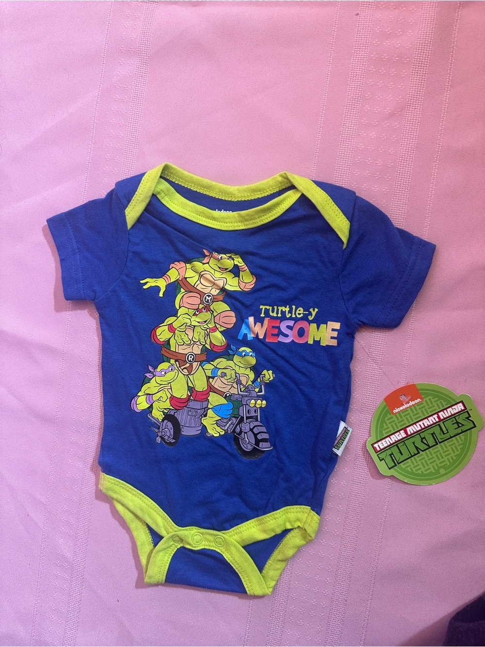 Nickelodeon Blue and Lime TMNT Graphic One-Piece
